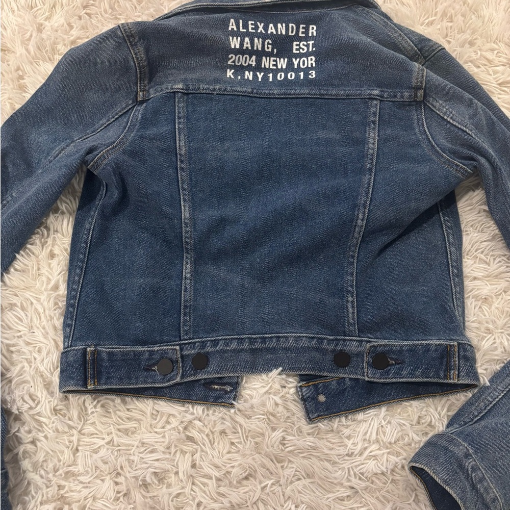 Alexander Wang Blue Denim Jacket